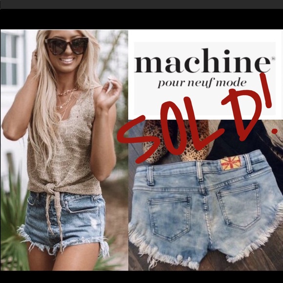 Machine Pants - 🔹Machine Acid Wash Shorts🔹